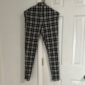 Zara Monochrome Checkered Trousers